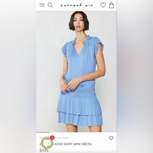 ZOEY PLEATED SKIRT MINI DRESS - current air